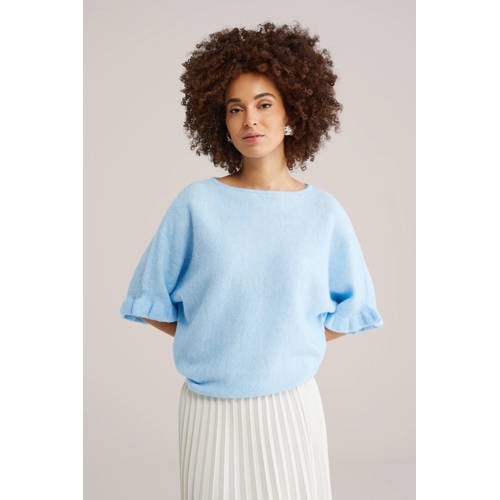 WE Fashion pullover lichtblauw afbeelding