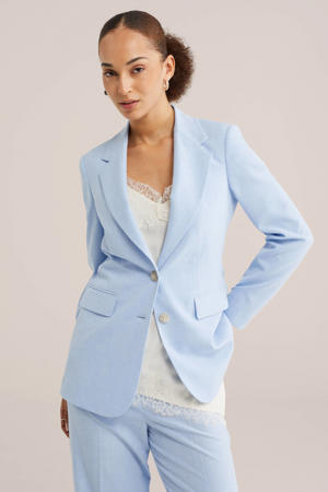 regular blazer lichtblauw
