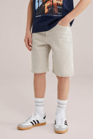 loose fit casual short beige
