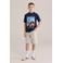 WE Fashion Blue Ridge loose fit casual short beige