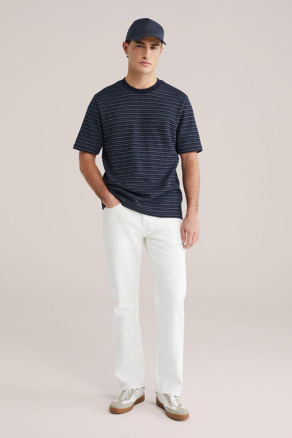 WE Fashion Blue Ridge regular fit jeans ecru white