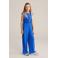 WE Fashion Straight jumpsuit marineblauw