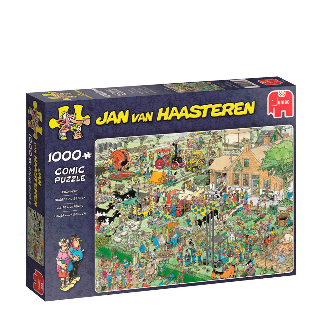 Jan van Haasteren Jan van Haasteren Boerderij Bezoek legpuzzel 1000 stukjes