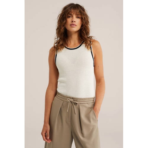 WE Fashion top ecru afbeelding