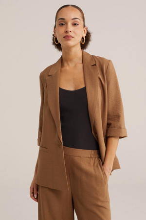 regular blazer camel
