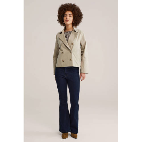 WE Fashion trenchcoat beige afbeelding