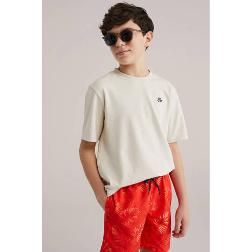 WE Fashion zwemshort rood/oranje afbeelding
