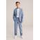 WE Fashion tapered casual broek lichtblauw