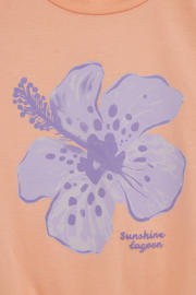 thumbnail: WE Fashion gebloemd T-shirt oranje
