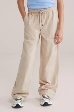 straight casual broek beige