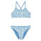 WE Fashion crop bikini lichtblauw/wit