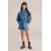 WE Fashion Blue Ridge denim blouse met hartjes medium blue denim