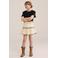 WE Fashion A-lijn rok beige