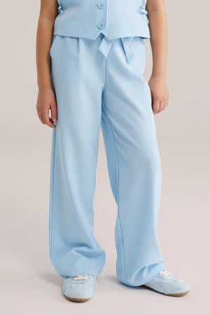 straight casual broek lichtblauw