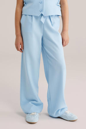 straight casual broek lichtblauw