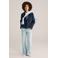 WE Fashion trenchcoat donkerblauw