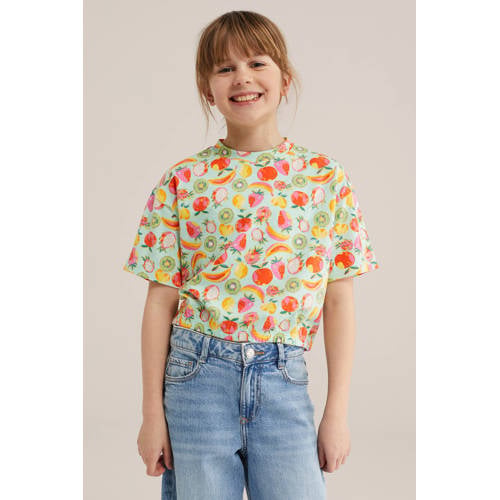 WE Fashion T-shirt mintgroen afbeelding