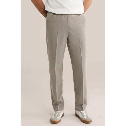 WE Fashion regular pantalon taupe afbeelding