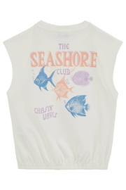 thumbnail: WE Fashion T-shirt met backprint wit
