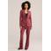 WE Fashion flared regular waist pantalon rood