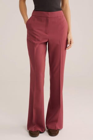 flared regular waist pantalon rood