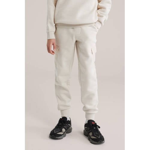 WE Fashion slim casual broek beige afbeelding