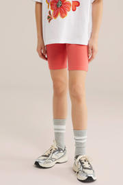 thumbnail: WE Fashion biker short - zwart/oranje (set van 2)