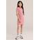 WE Fashion gestreepte korte jurk rood