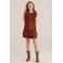 WE Fashion A-lijn rok met glitter donkerrood