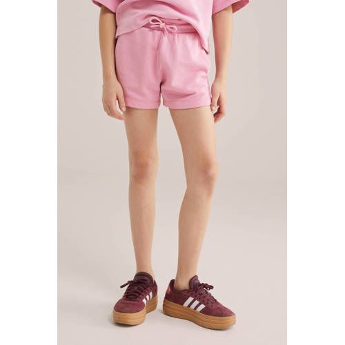 WE Fashion straight sweatshort roze afbeelding