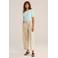 WE Fashion top lichtblauw gebreid