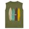 WE Fashion tanktop met backprint olijfgroen