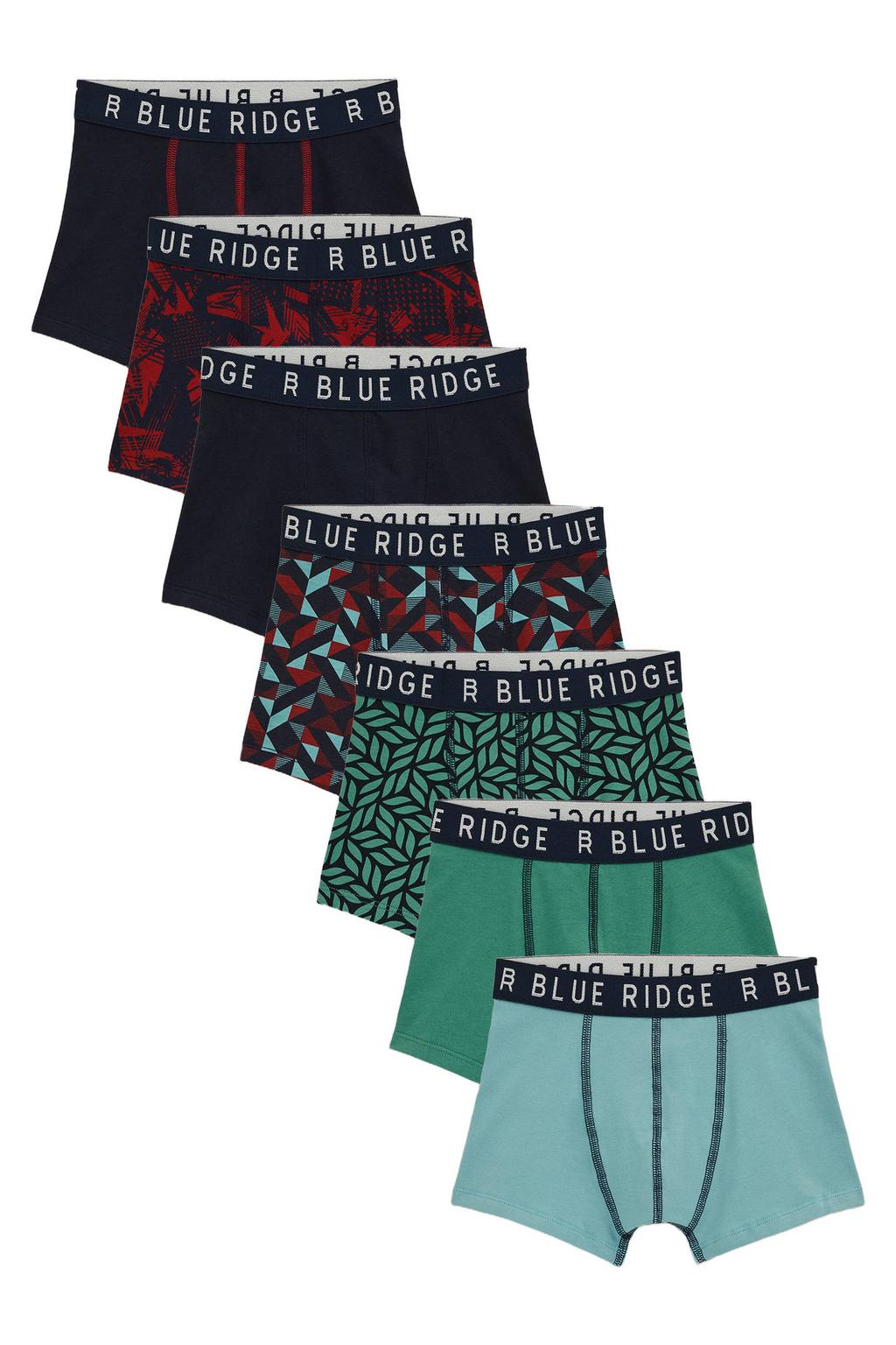 WE Fashion Blue Ridge boxershort - rood/multicolor (set van 7)
