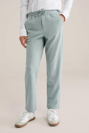 tapered casual broek lichtgroen