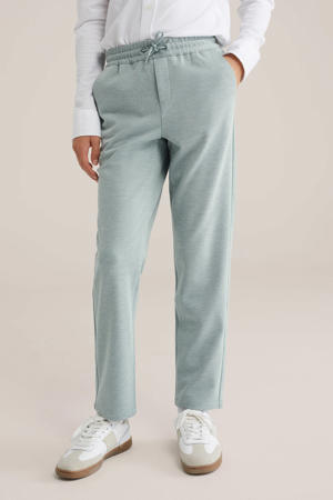 tapered casual broek lichtgroen