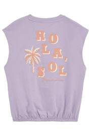 thumbnail: WE Fashion T-shirt met backprint lila