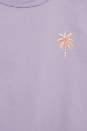 thumbnail: WE Fashion T-shirt met backprint lila
