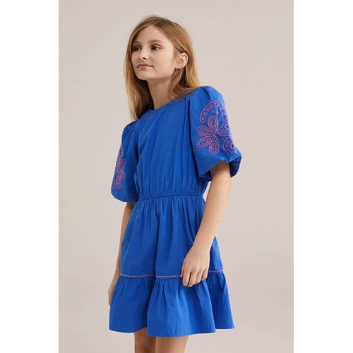 WE Fashion zomerjurk marineblauw afbeelding