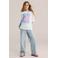 WE Fashion Blue Ridge wide leg jeans light blue denim