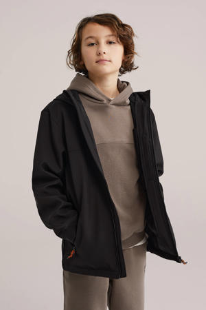 softshell jas lente zwart