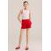 WE Fashion straight sweatshort rood