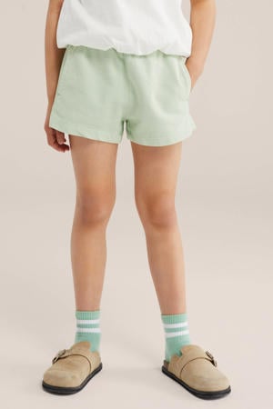 straight sweatshort mintgroen