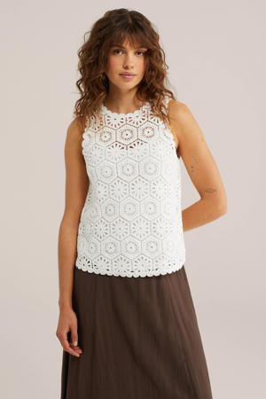 top crochet ecru