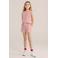 WE Fashion gestreepte mouwloze top rood