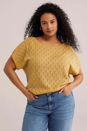 top geel met lurex