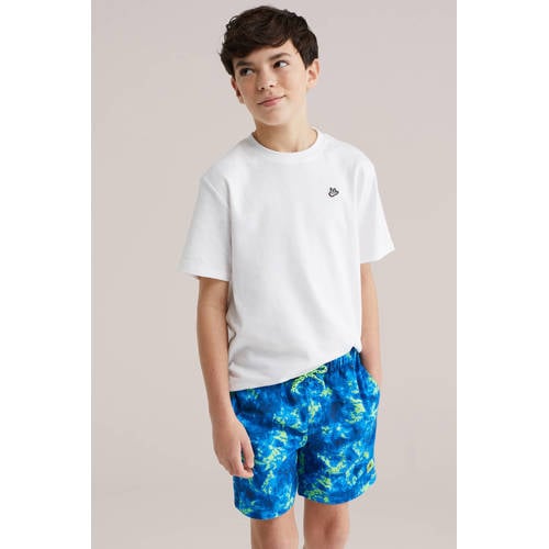 WE Fashion zwemshort blauw/groen