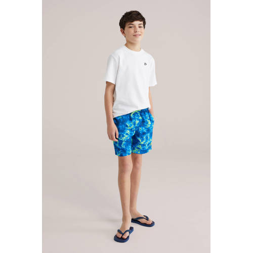 WE Fashion zwemshort blauw/groen afbeelding
