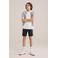 WE Fashion chino short donkerblauw