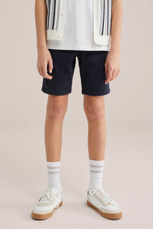 chino short donkerblauw