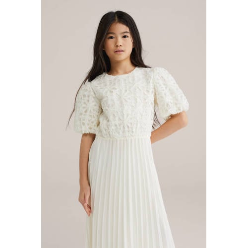 WE Fashion maxi jurk wit afbeelding